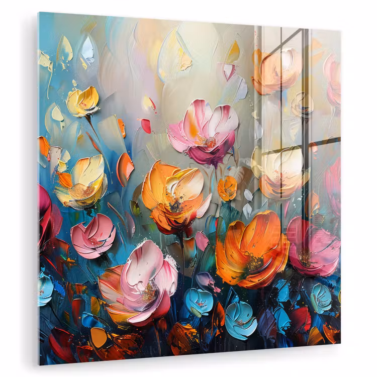 Klaprozen - Bloemen - Kunst - Botanisch plexiglas 5mm klein -zzzproduct_nieuw