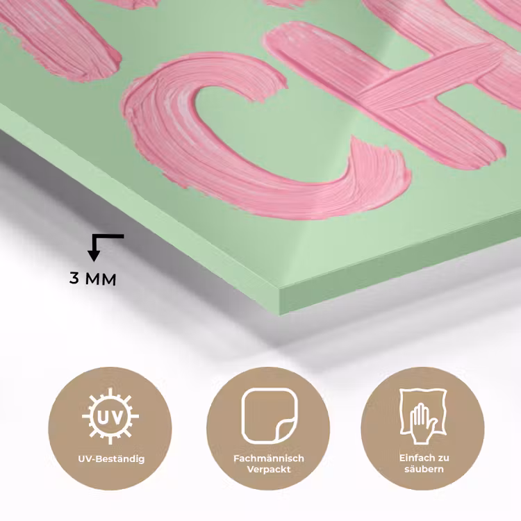 Mon cheri - Groen - Roze plexiglas 5mm klein -wsfeer2_DE