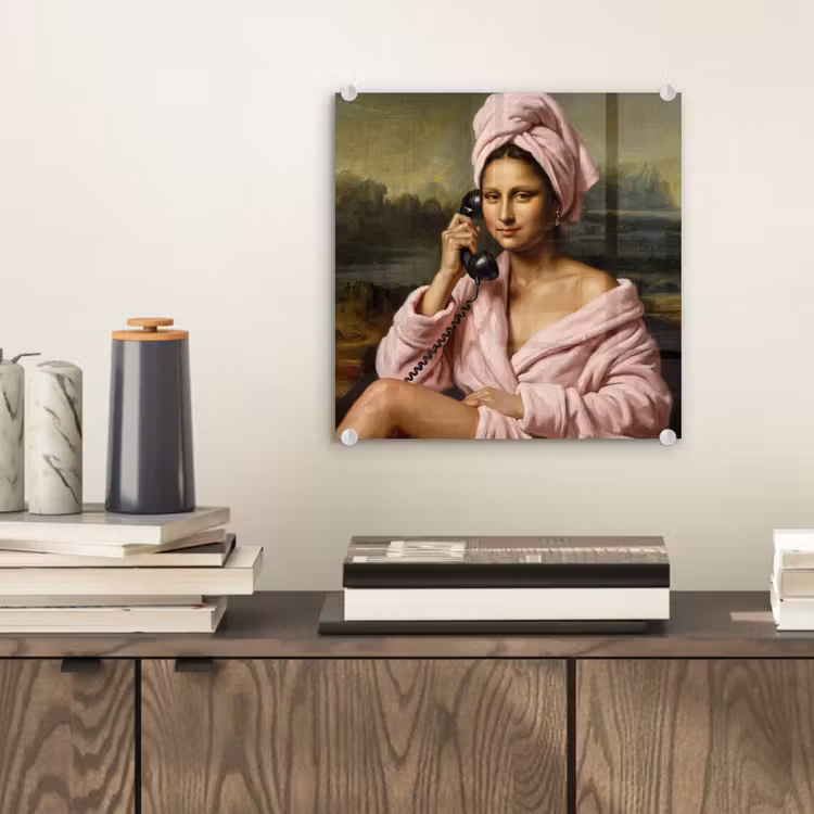 Mona - Klassiek - Roze plexiglas 5mm klein -sfeer1