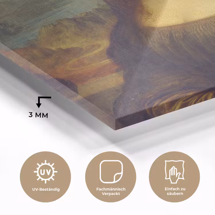 Mona Lisa - Leonardo da Vinci plexiglas 5mm klein -wsfeer2_DE