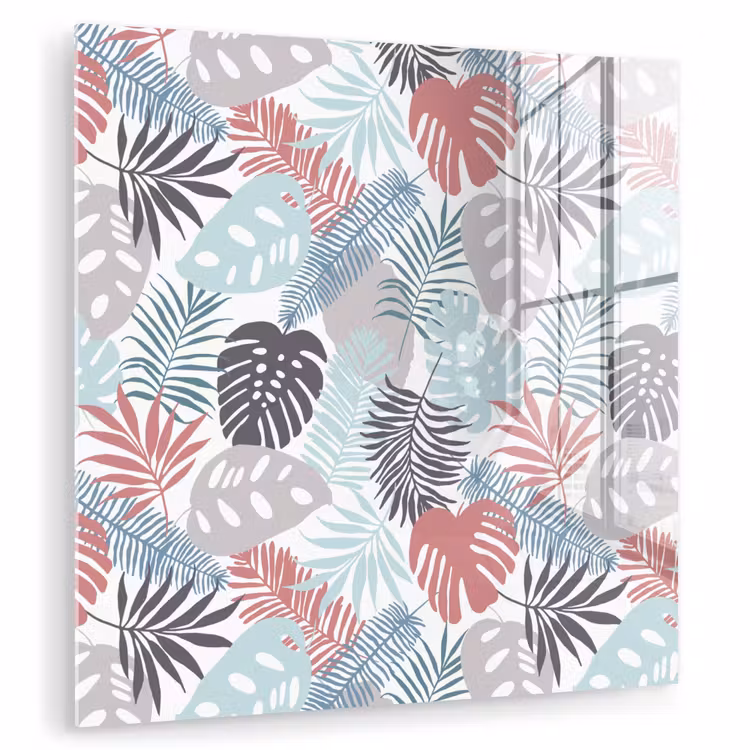 Monstera - Pastel - Bladeren - Tropical plexiglas 5mm klein -zzzproduct_nieuw