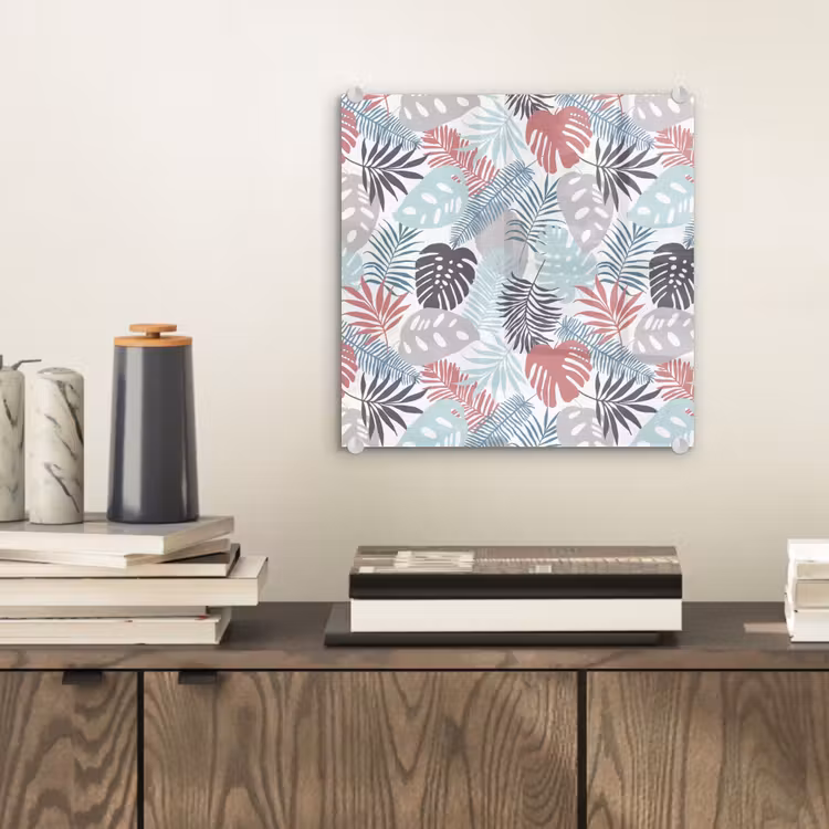 Monstera - Pastel - Bladeren - Tropical plexiglas 5mm klein -sfeer1