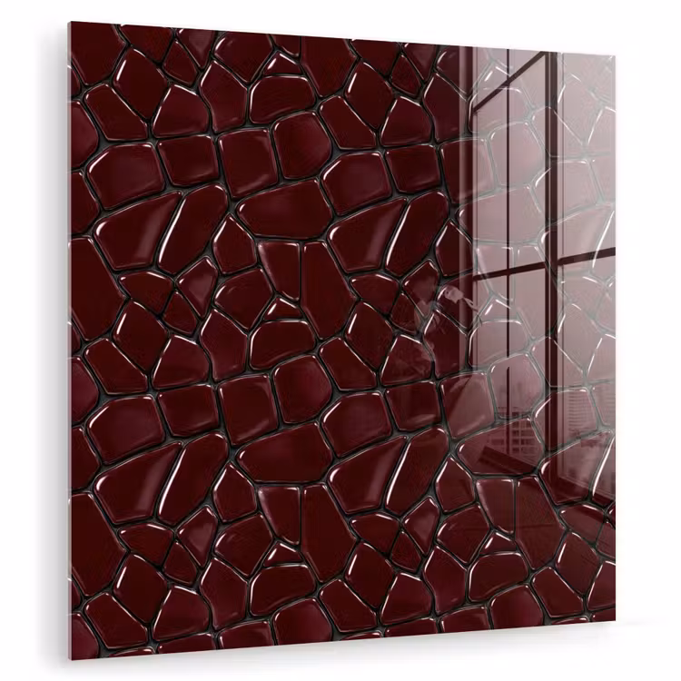 Mozaïek - Tegel - Bordeauxrood plexiglas 5mm klein 11 -zzzproduct_nieuw