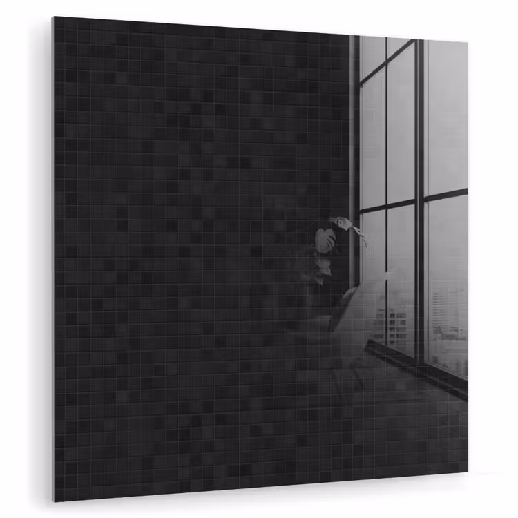 Mozaïek - Patroon - Antraciet - Zwart plexiglas 5mm klein 11 -zzzproduct_nieuw