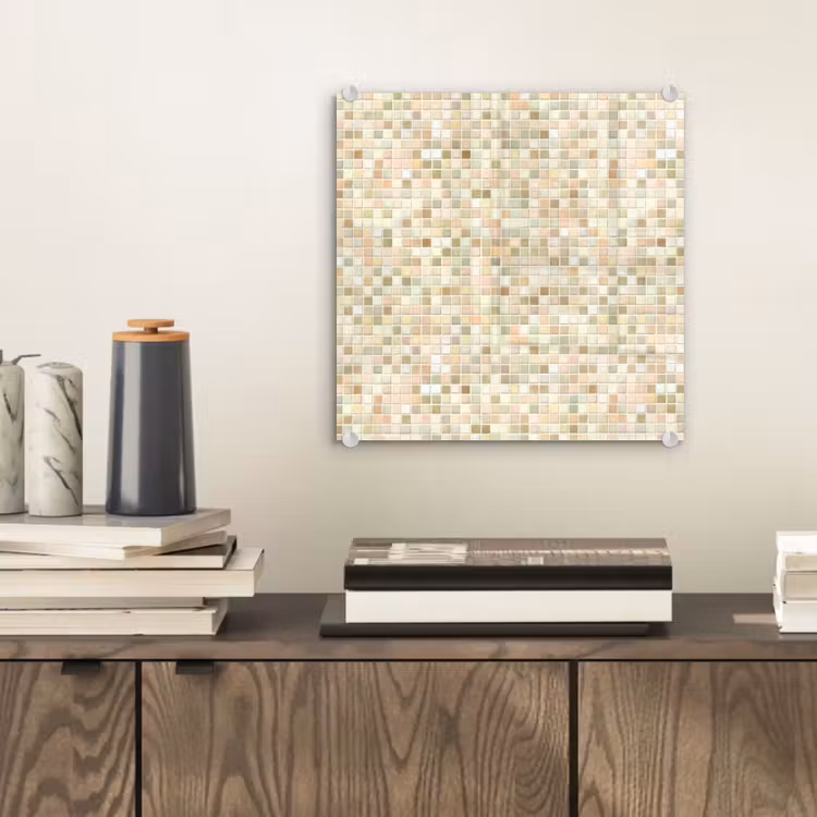 Mozaïek - Patroon - Beige plexiglas 5mm klein 11 -sfeer1