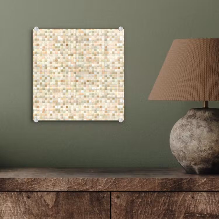 Mozaïek - Patroon - Beige plexiglas 5mm klein 11 -sfeer3