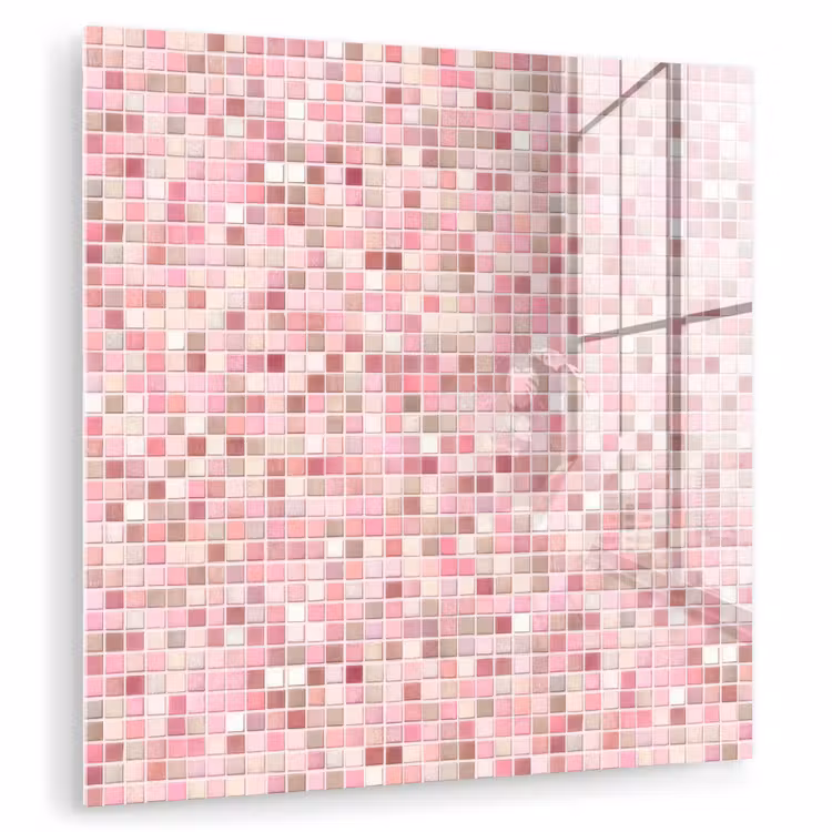 Mozaïek - Patroon - Roze plexiglas 5mm klein 11 -zzzproduct_nieuw