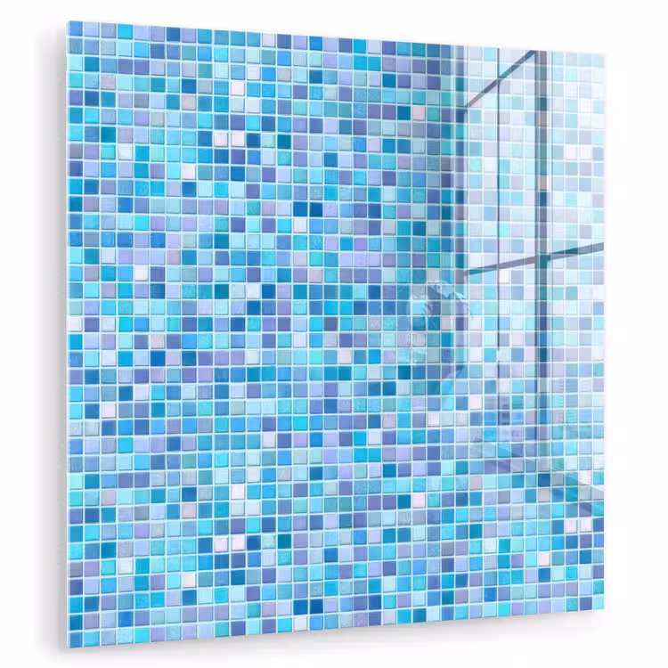 Mozaïek - Patroon - Turquoise plexiglas 5mm klein 11 -zzzproduct_nieuw