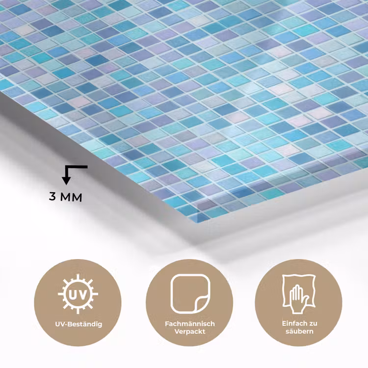 Mozaïek - Patroon - Turquoise plexiglas 5mm klein 11 -wsfeer2_DE
