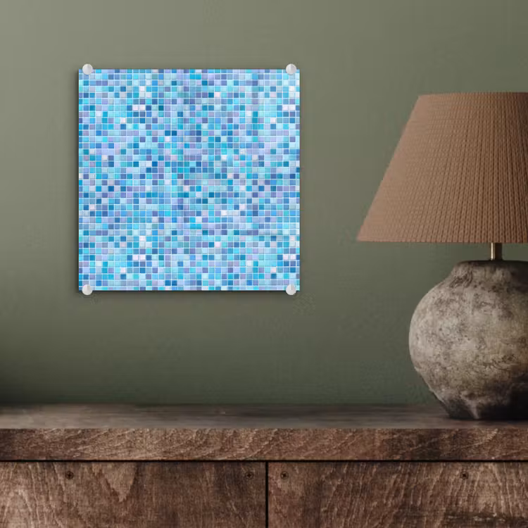 Mozaïek - Patroon - Turquoise plexiglas 5mm klein 11 -sfeer3