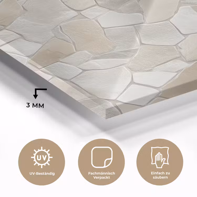 Mozaïek - Stenen - Beige plexiglas 5mm klein 11 -wsfeer2_DE