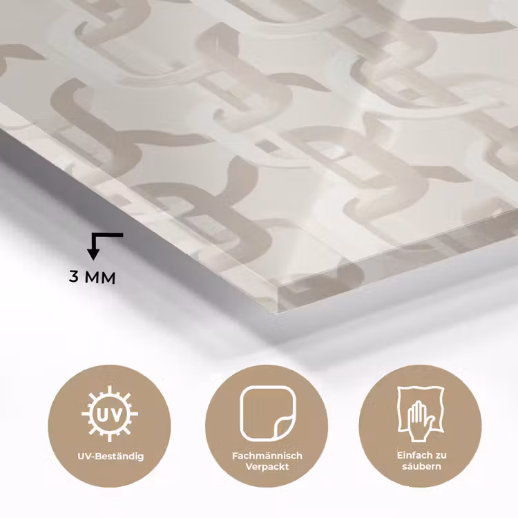 Motief - Abstract - Beige plexiglas 5mm klein 11 -wsfeer2_DE