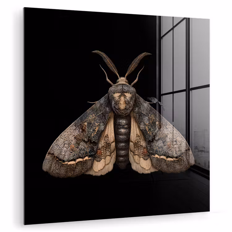 Mot - Bladachtig - Grijs plexiglas 5mm klein -zzzproduct_nieuw