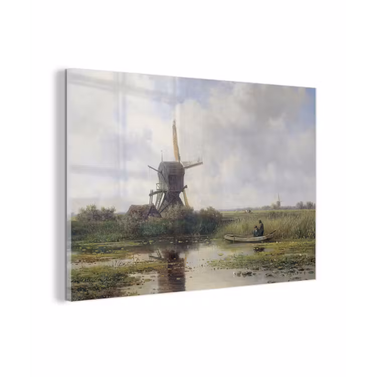 Molen - Willem Roelofs - Oude meesters - Kunst plexiglas 5mm klein -sfeer1