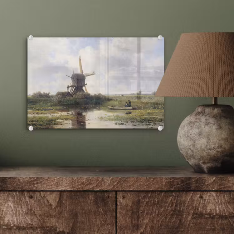 Molen - Willem Roelofs - Oude meesters - Kunst plexiglas 5mm klein -sfeer3