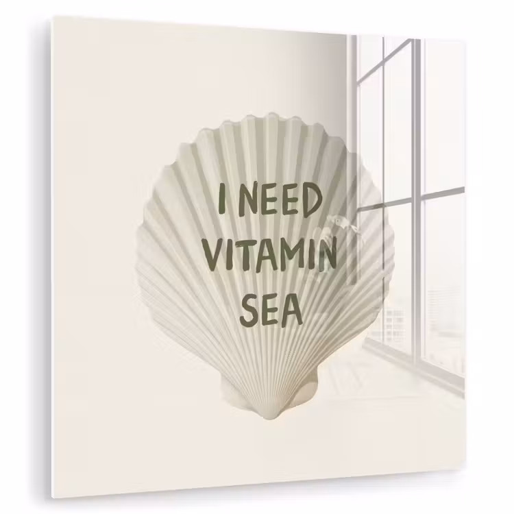 Schelp - Quote - Groen plexiglas 5mm klein -zzzproduct_nieuw