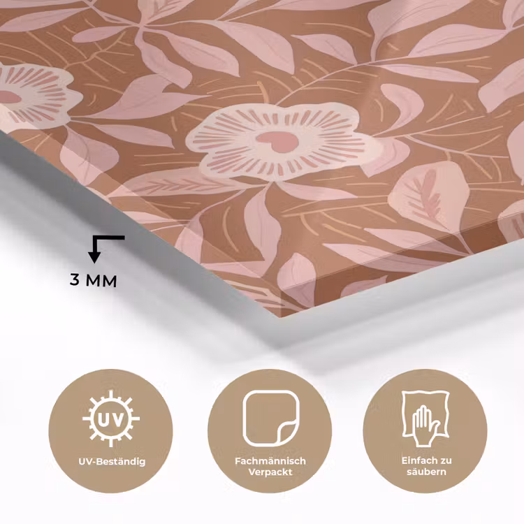 Patroon - Bladeren - Terracotta plexiglas 5mm klein 11 -wsfeer2_DE
