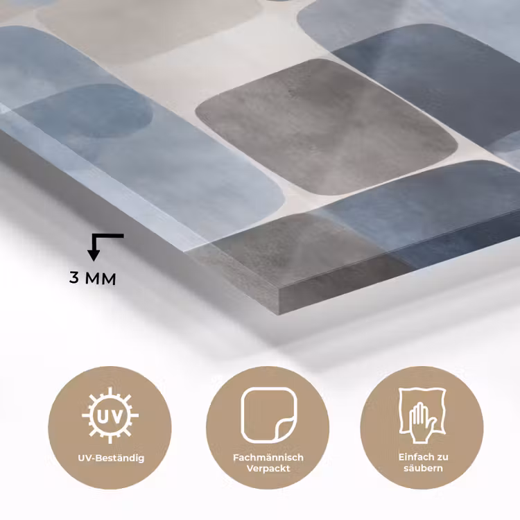 Patroon - Blauw - Vierkanten plexiglas 5mm klein -wsfeer2_DE