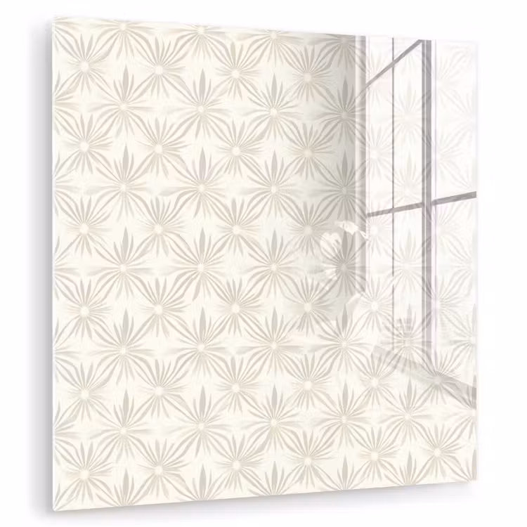 Patroon - Bloemen - Beige plexiglas 5mm klein 11 -zzzproduct_nieuw