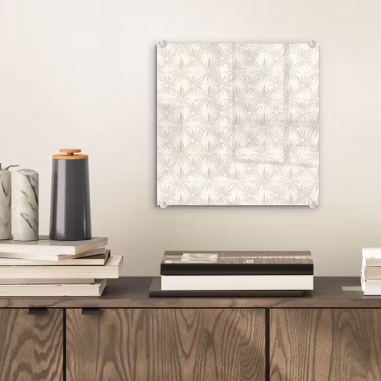 Patroon - Bloemen - Beige plexiglas 5mm klein 11 -sfeer1