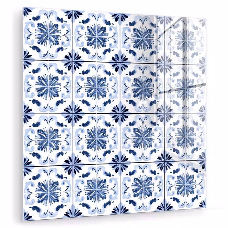 Patroon - Tegel - Blauw plexiglas 5mm klein 11 -zzzproduct_nieuw