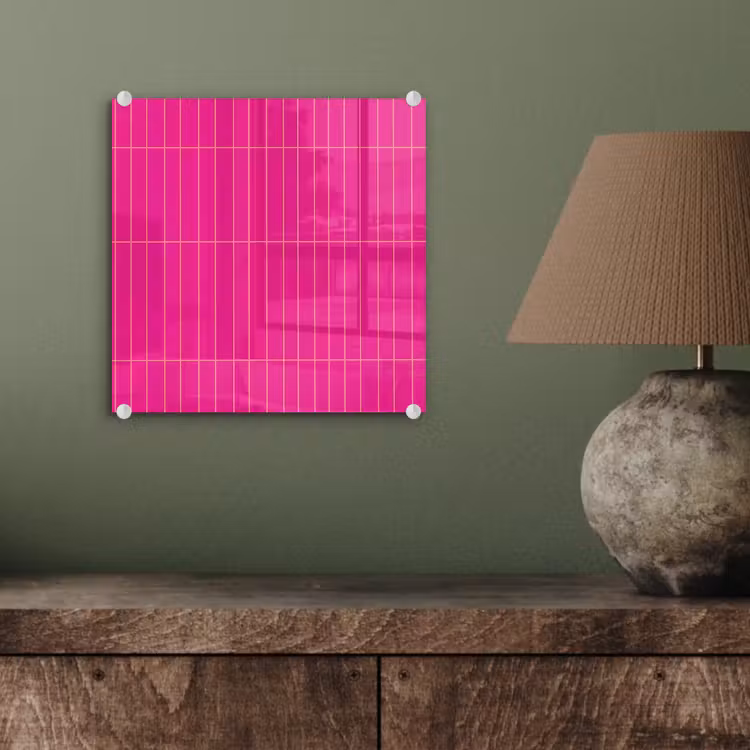 Patroon - Tegel - Magenta - Roze plexiglas 5mm klein 11 -sfeer3