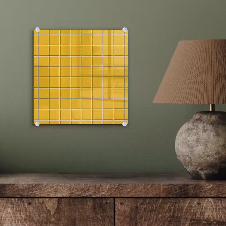 Patroon - Tegel - Okergeel plexiglas 5mm klein 11 -sfeer3
