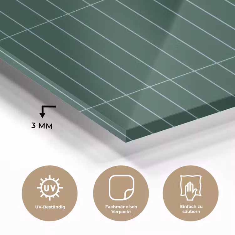 Patroon - Tegels - Donkergroen plexiglas 5mm klein 11 -wsfeer2_DE