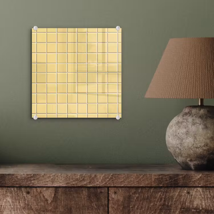 Patroon - Tegels - Geel plexiglas 5mm klein 11 -sfeer3