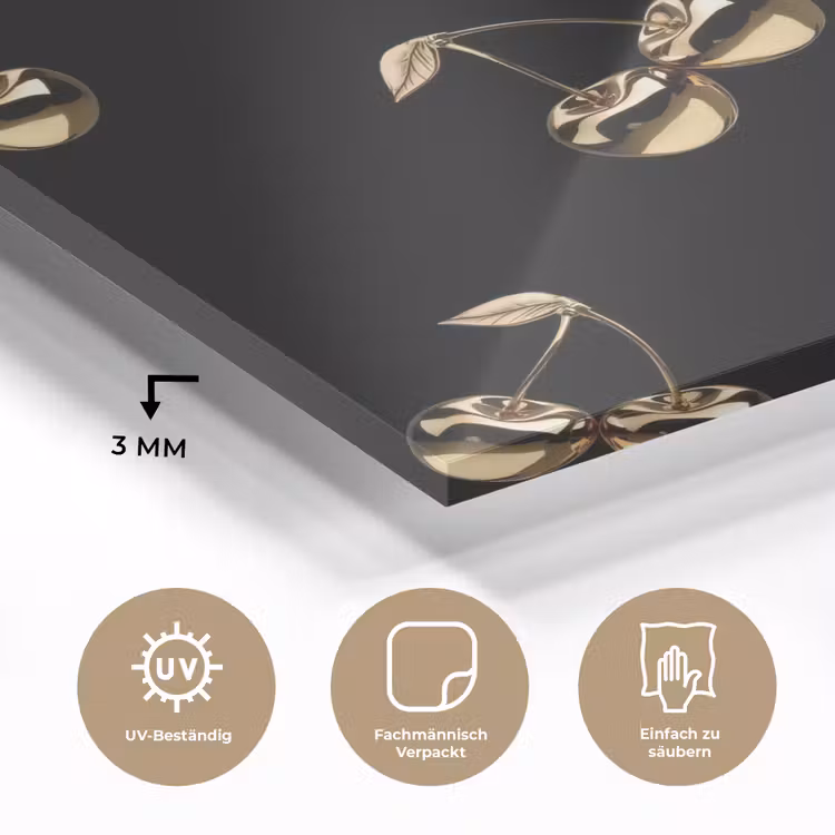 Patroon - Kersen - Goud - Chrome plexiglas 5mm klein -wsfeer2_DE