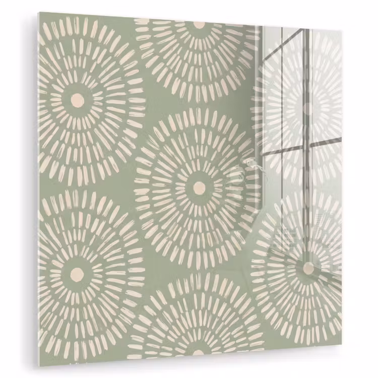 Patroon - Cirkels - Abstract - Modern - Groen plexiglas 5mm klein -zzzproduct_nieuw