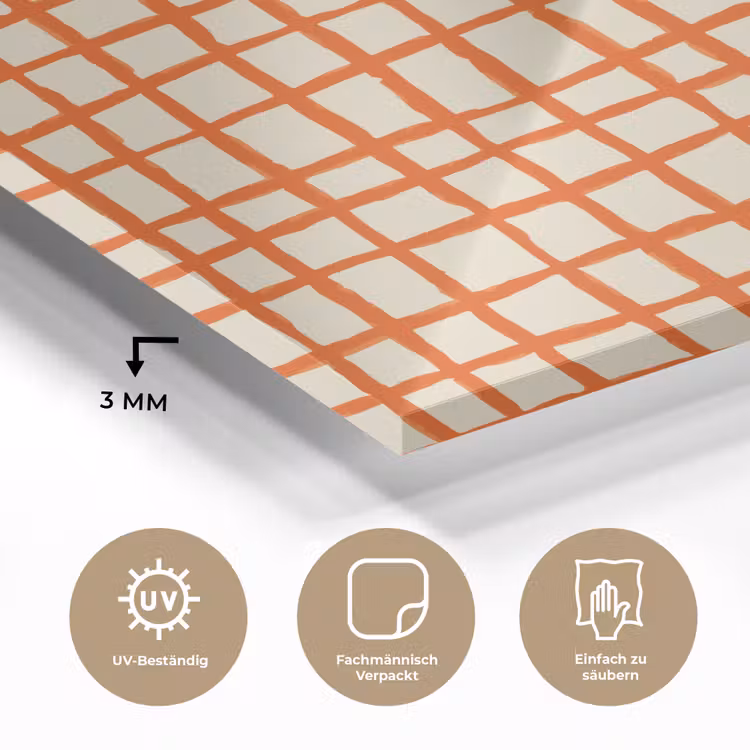 Patroon - Lijnen - Oranje plexiglas 5mm klein 11 -wsfeer2_DE