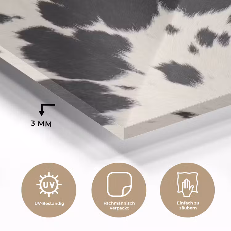 Patroon - Vacht - Zwart - Wit plexiglas 5mm klein -wsfeer2_DE