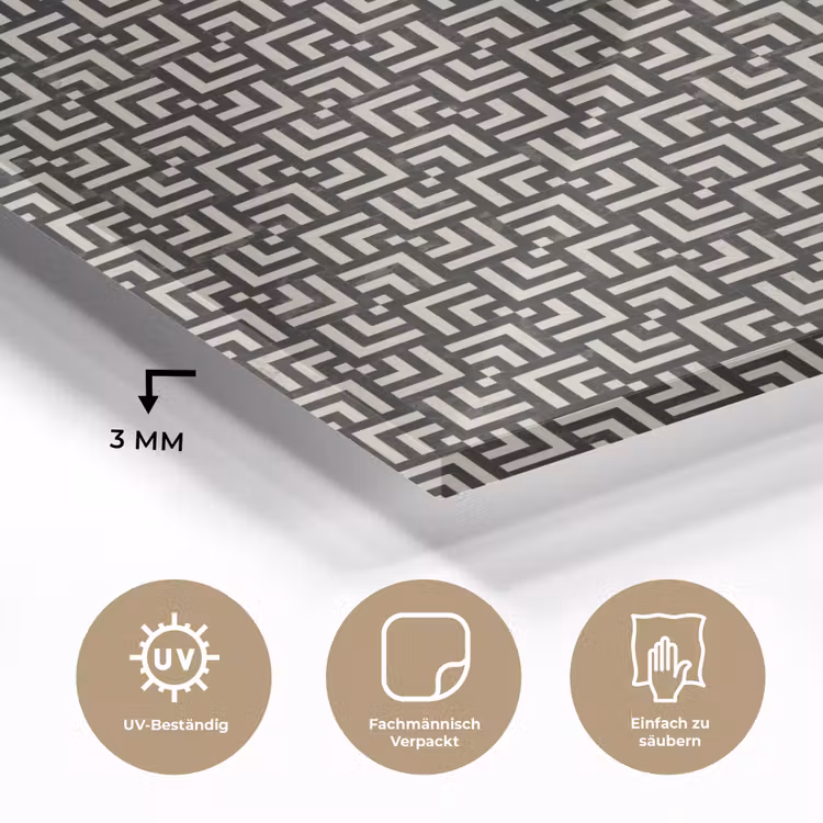 Patroon - Marmer - Zwart plexiglas 5mm klein 11 -wsfeer2_DE