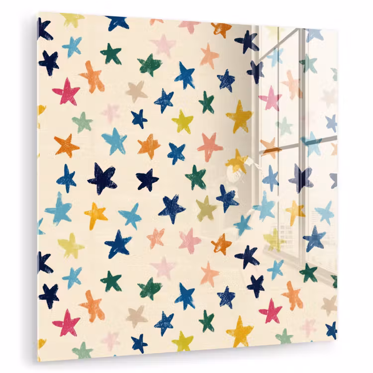 Patroon - Sterren - Kleurrijk plexiglas 5mm klein 11 -zzzproduct_nieuw