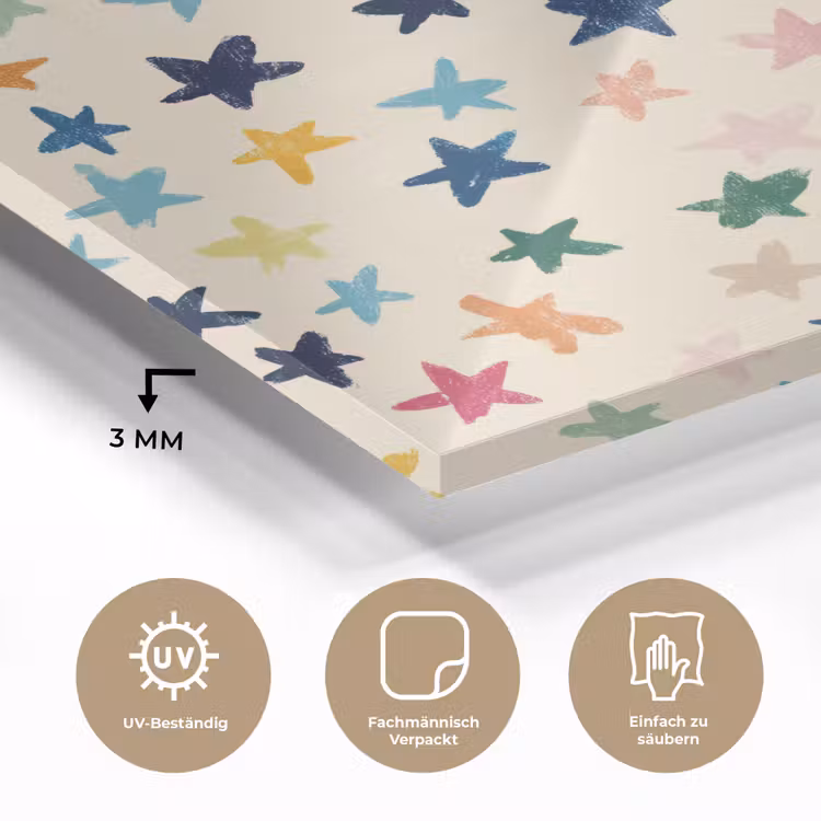 Patroon - Sterren - Kleurrijk plexiglas 5mm klein 11 -wsfeer2_DE
