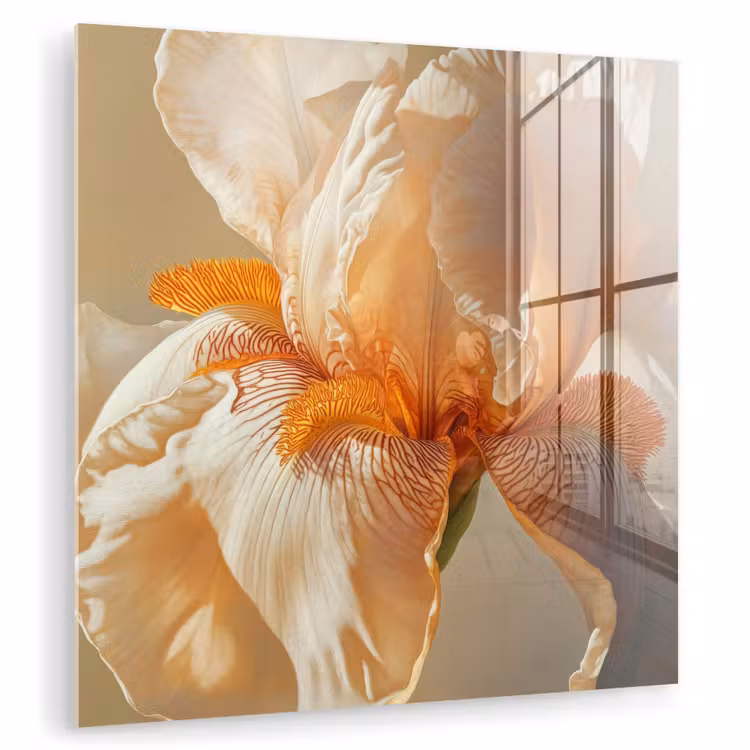 Close up - Oranje - Iris plexiglas 5mm klein -zzzproduct_nieuw