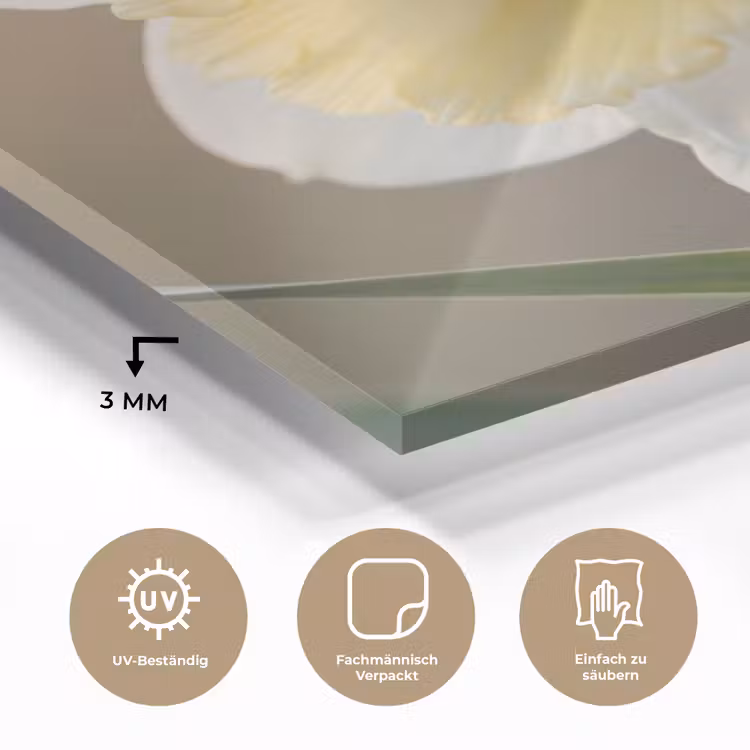 Narcis - Bloem - Minimalistisch plexiglas 5mm klein -wsfeer2_DE