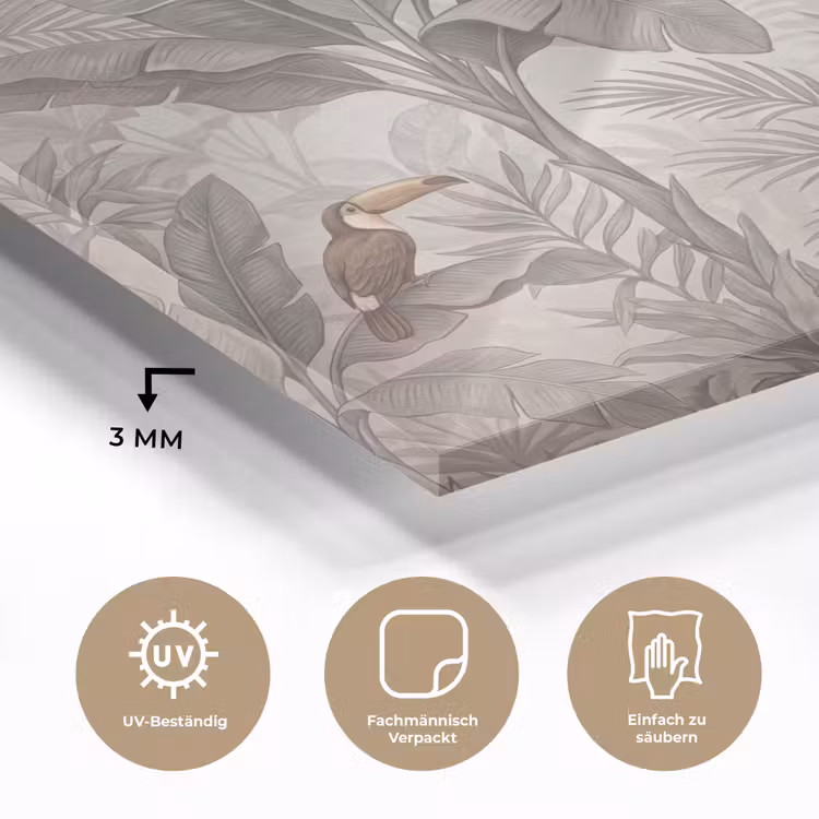 Natuur - Jungle - Ringstaartmaki - Bruin plexiglas 5mm klein -wsfeer2_DE