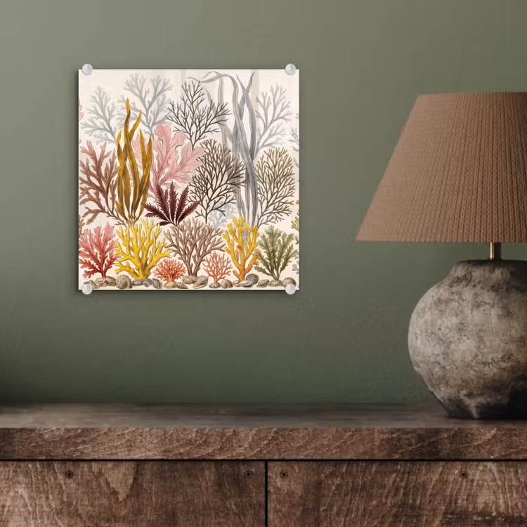 Natuur - Onderwater - Botanisch - Vintage - Kleurrijk plexiglas 5mm klein -sfeer3
