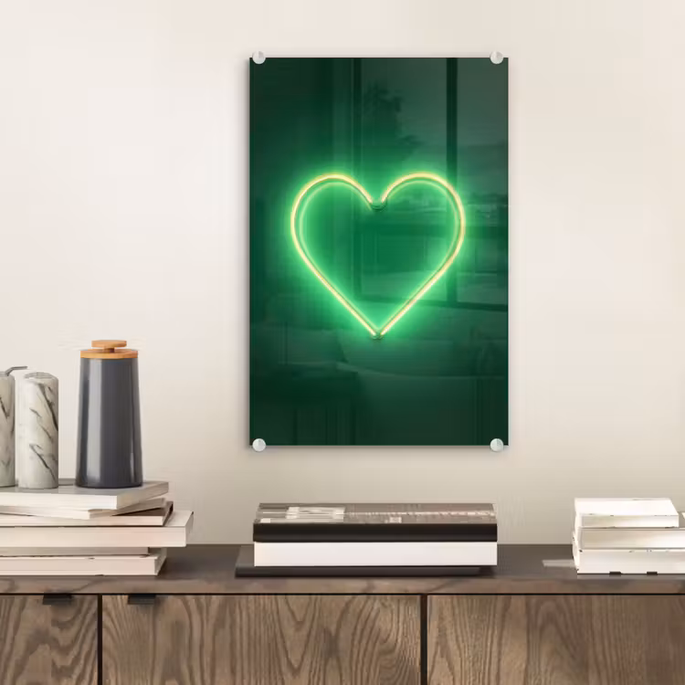 Neon - Groen - Licht plexiglas 5mm klein -sfeer1