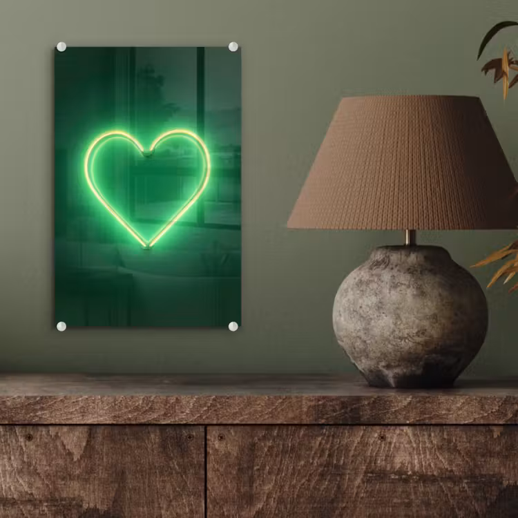 Neon - Groen - Licht plexiglas 5mm klein -sfeer3