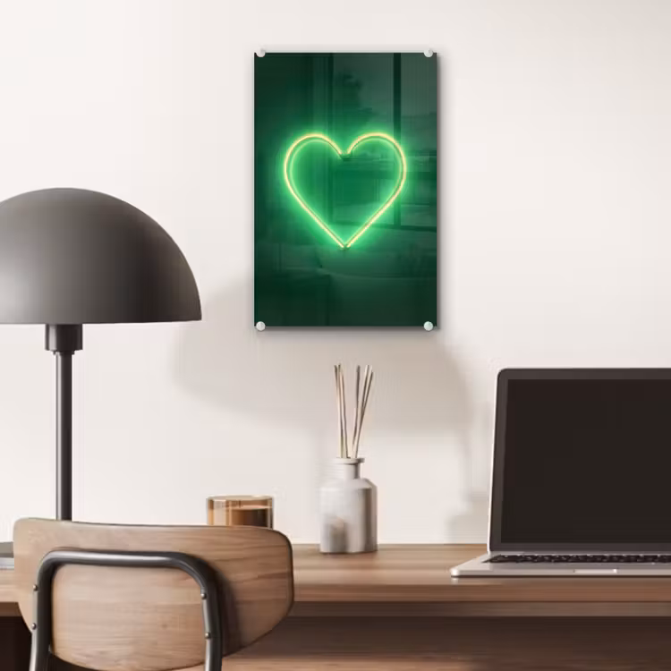 Neon - Groen - Licht plexiglas 5mm klein -sfeer6