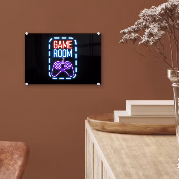 Neon - Quotes - Game room - Controller - Zwart plexiglas 5mm klein -sfeer5