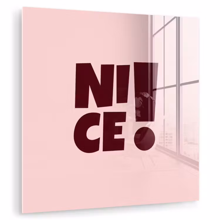 Nice - Uitroepteken - Roze plexiglas 5mm klein -zzzproduct_nieuw