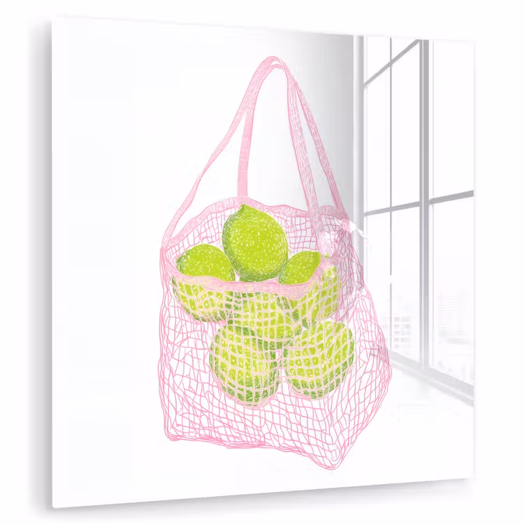 Netzakje - Roze - Illustratie - Limoenen plexiglas 5mm klein -zzzproduct_nieuw