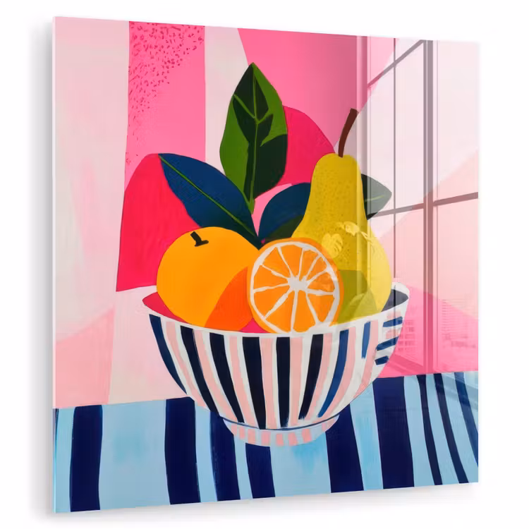 Fruit - Abstracte achtergrond - Roze plexiglas 5mm klein -zzzproduct_nieuw
