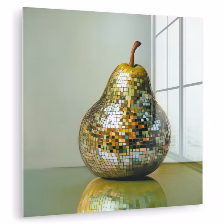Fruit - Disco - Art - Glitter plexiglas 5mm klein -zzzproduct_nieuw