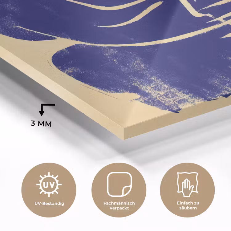 Okergeel - Blauw - Eenvoudige lijnen plexiglas 5mm klein -wsfeer2_DE