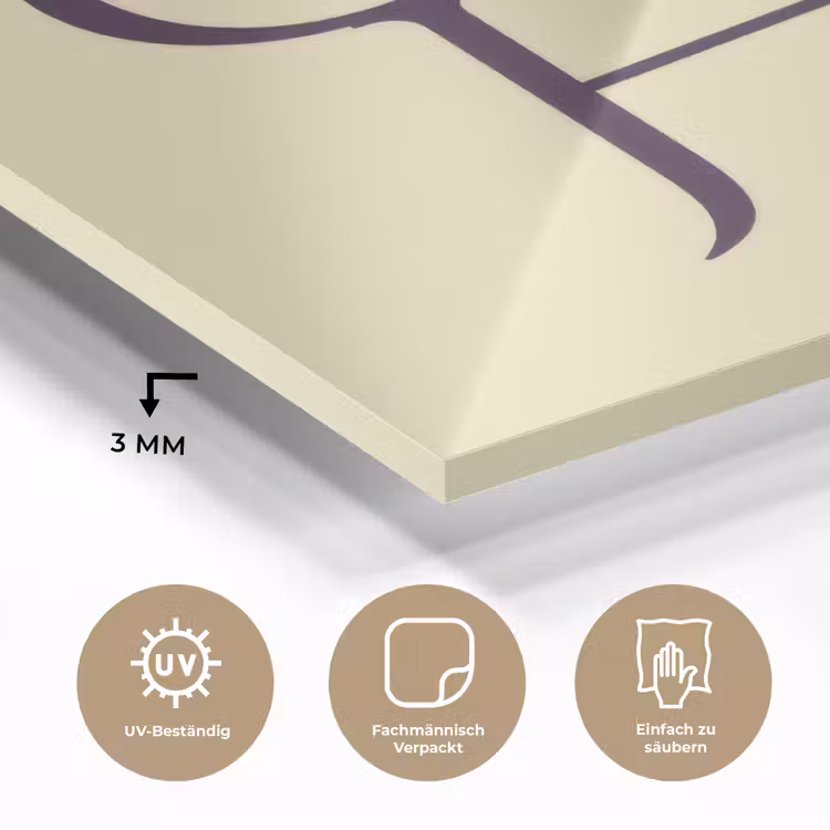 Oh hi - Geel - Monogram plexiglas 5mm klein -wsfeer2_DE
